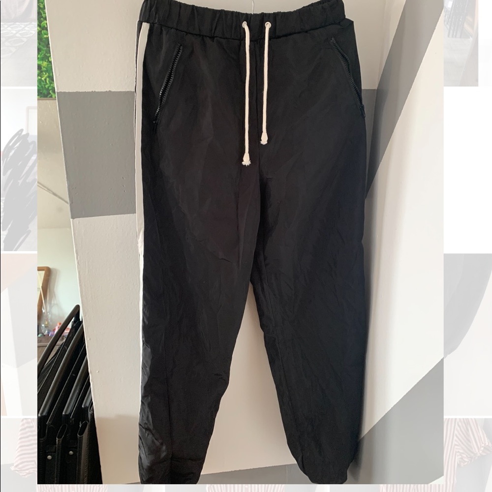 Striped track pants